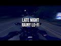 Rainy late night Lofi ride [POV 4K] ride with me - CBR500R 2023 - Take some fresh air