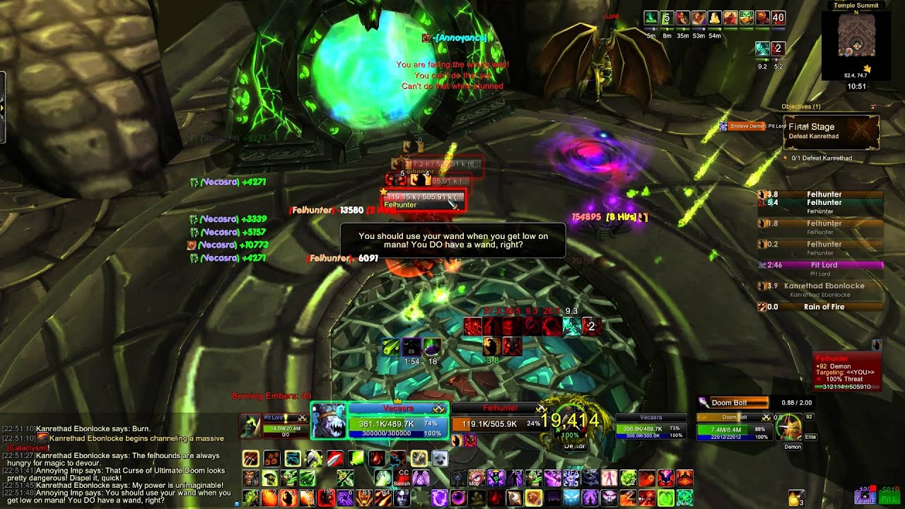 WoW Warlock Green Fire Last Boss