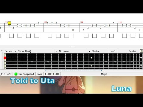 Toki to Uta (Bass TAB) - Luna