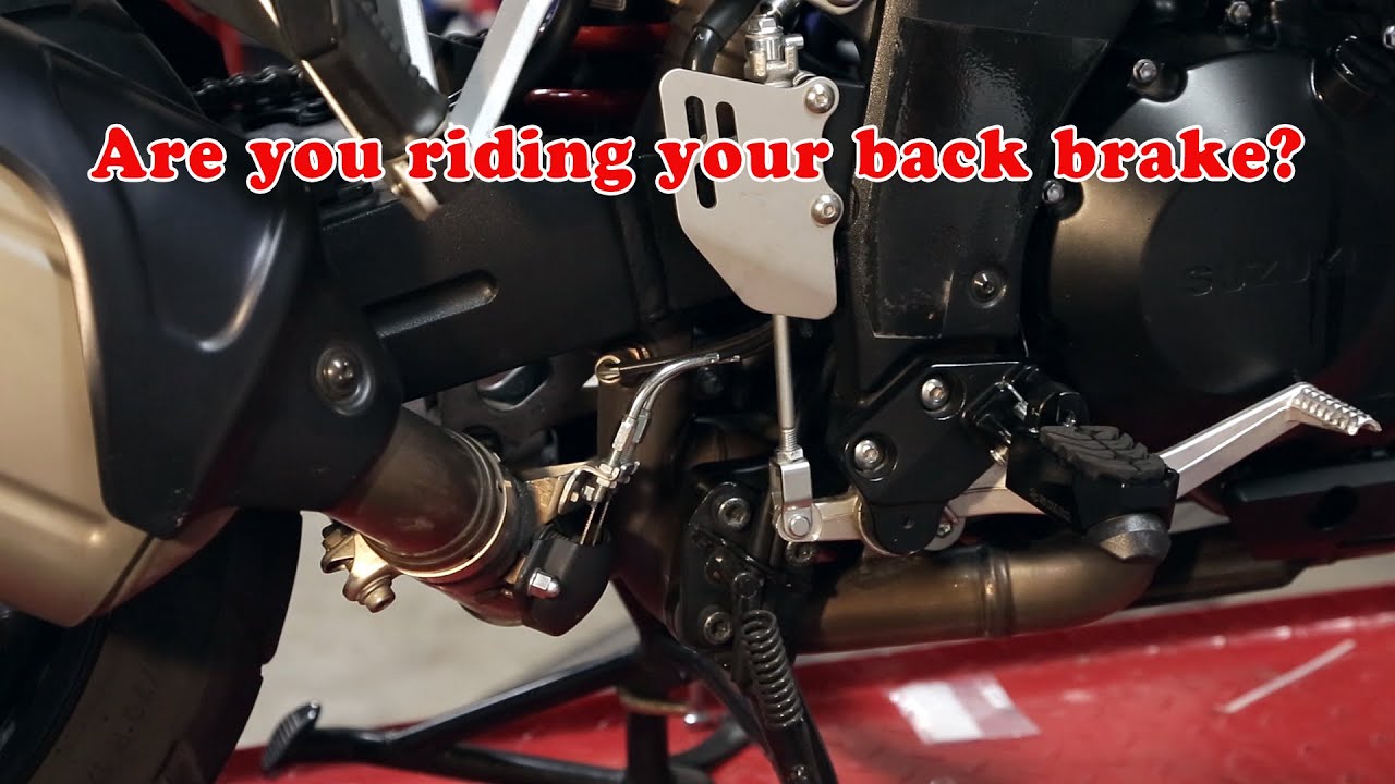 VStrom Rear Brake Pedal Height Adjustment YouTube