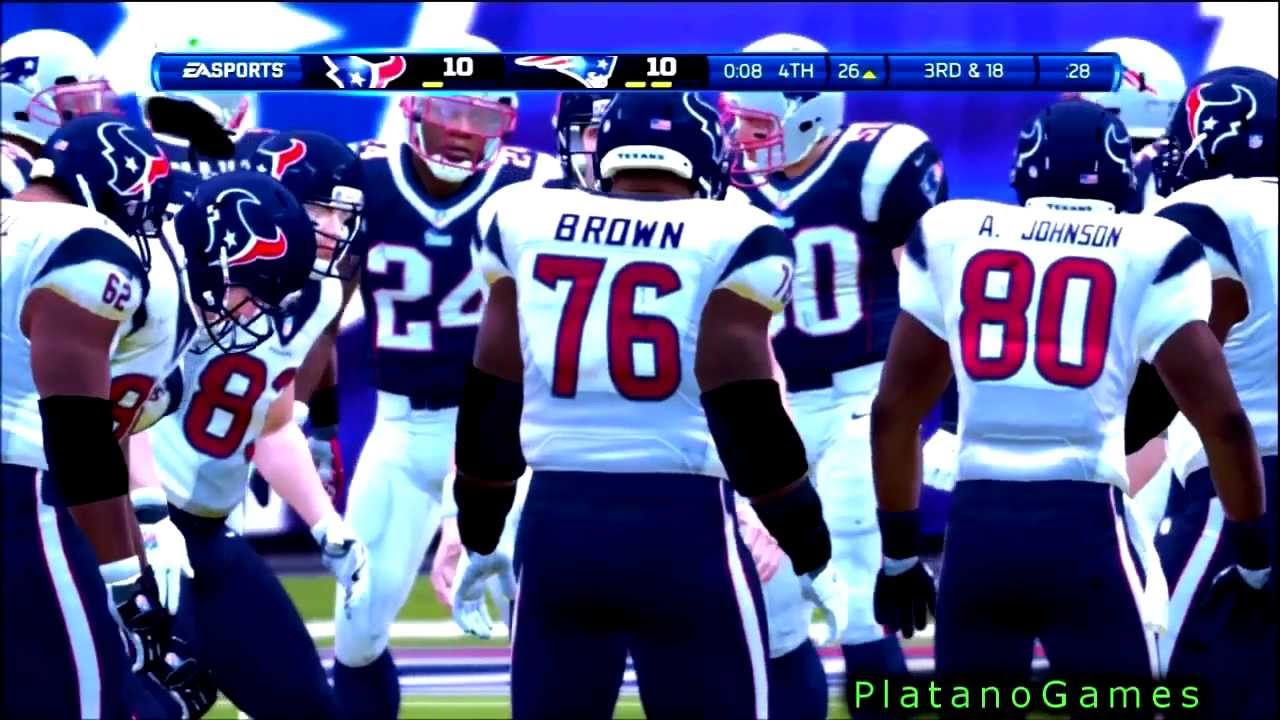 NFL Playoffs 2013 - Final Minute - Houston Texans vs New England Patriots - Madden NFL '13 - HD