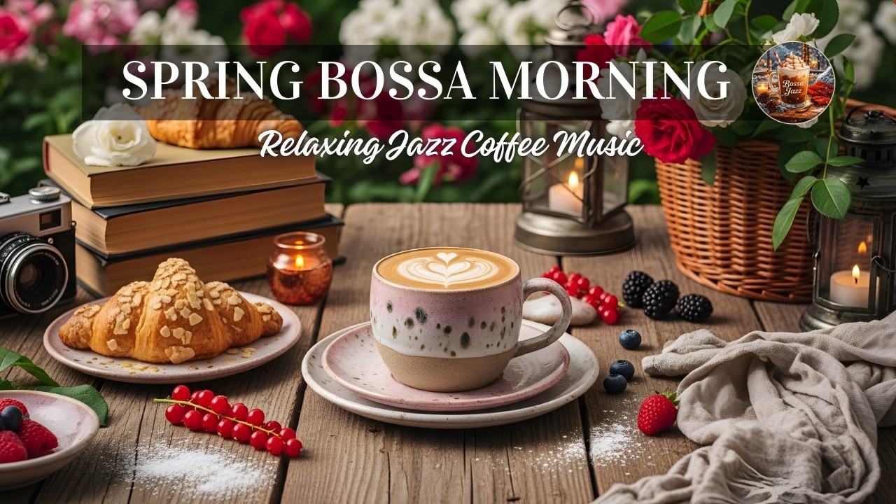 Chill Spring Jazz Morning ☕ Smooth Bossa Nova & Relaxing Cafe Music for ...