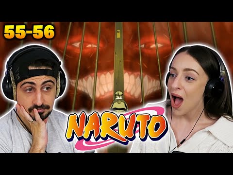 RED CHAKRA UNLOCKED! 🔥 *NARUTO* Episodes 55 & 56 REACTIONS!