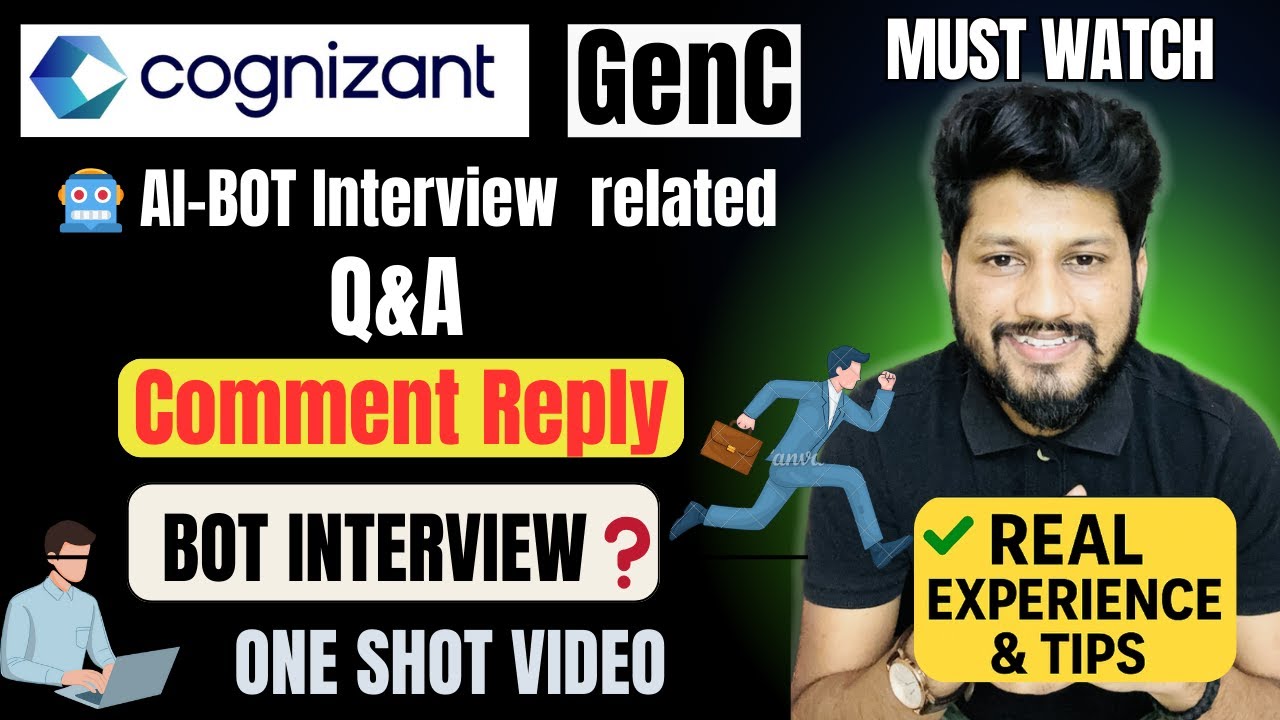Cognizant AI-BOT Interview Q&A 🔥 | Comment Replies | Must Watch | GenC 2026