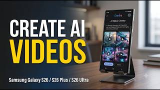 Samsung S26 | Create AI Videos Using Google Gemini AI on Galaxy S26, S26 Plus and S26 Ultra