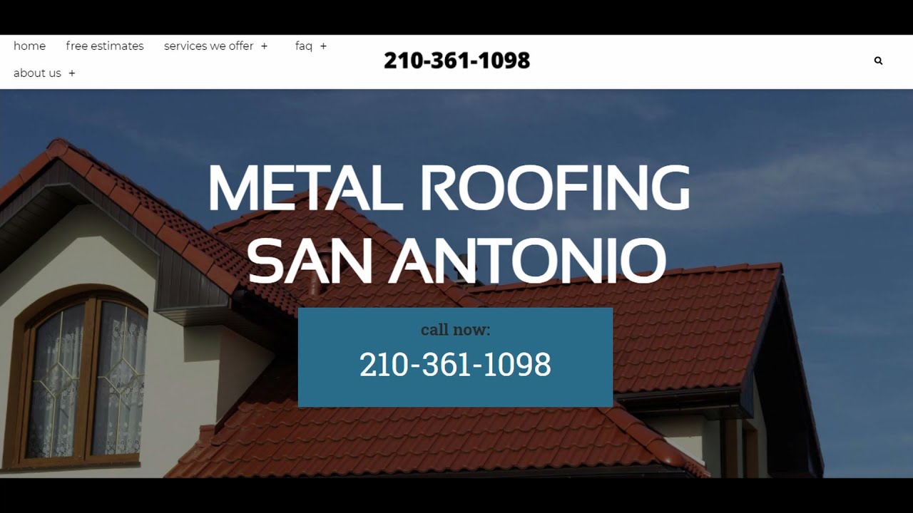 Metal Roofing San Antonio San Antonio TX YouTube