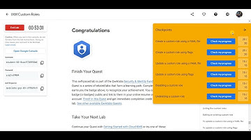 Qwiklabs: IAM Custom Roles | GSP190