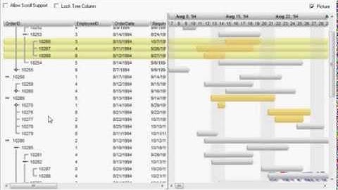 Exontrol Touch Screen Scrolling