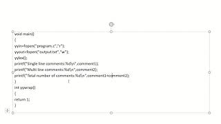 Lex&Yacc program -To remove comment lines & token recognization.