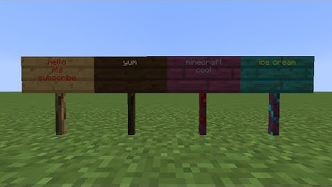 Minecraft 1.16.4: How to make a colored sign