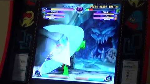 Arcade1up - Marvel vs Capcom 2  - diff characters - modded with a PlayStation classic & retroarch