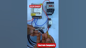 Proximity sensor with 24V DC relay and 220v contactor #shots #electrical #electric #electrician