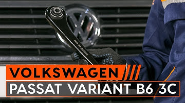 How to change rear suspension arm VW PASSAT VARIANT B6 3C [TUTORIAL AUTODOC]