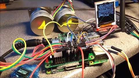 Raspberry Pi2/3 drawing machine HAT & 1.44" TFT