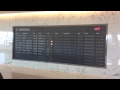 Qantas SYD First Lounge Solari Main Flapper Board for displaying Flight Information