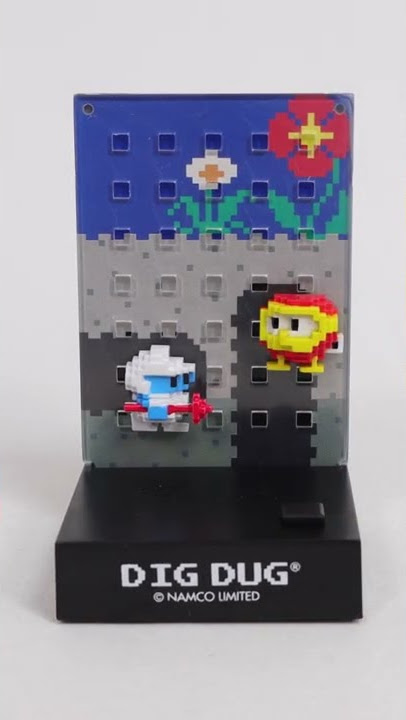 RARE! Namco Dotgraphics Dig Dug Secret Ver. Figure with Game Sound JAPAN FAMICOM