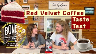 Red Velvet Coffee TASTE TEST (ft. Sierra 🥰) // Bones Coffee Co.