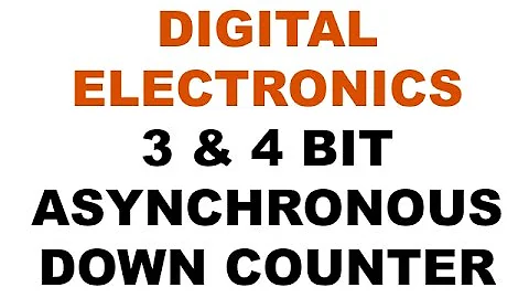 DE | Lec-49 | 3 & 4 Bit Asynchronous Down Counter