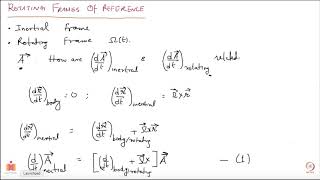 Rotating Frames. Euler Equations