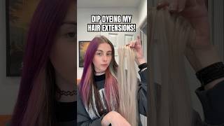Off to dye my hair! Stay tuned! #haircolor #hairdye #diyhair #dipdye #hairextensions #viral #shorts