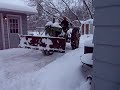 John Deere B Plowing Snow