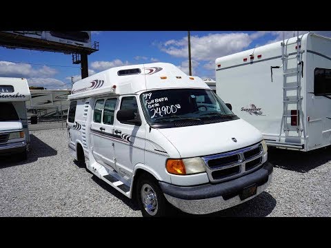 SOLD! 1999 Travel Leisure Freedom Wide Body Class B Camper Van,  Low Miles, King Bed, $24,900