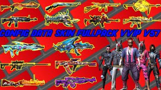 WAJIB NONTON‼️CONFIG DATA SKIN FULLPACK VVIP V57‼️FREEFIRE BATTLEGROUND‼️