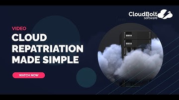 Cloud Repatriation Made Simple