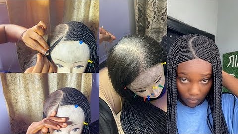 How To Make a Perfect C-Curve Braided Wig | Step by Step Tutorial