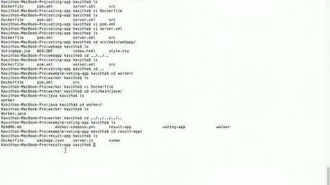 Docker Compose to Build and Run Sample Voting Application with multiple services
