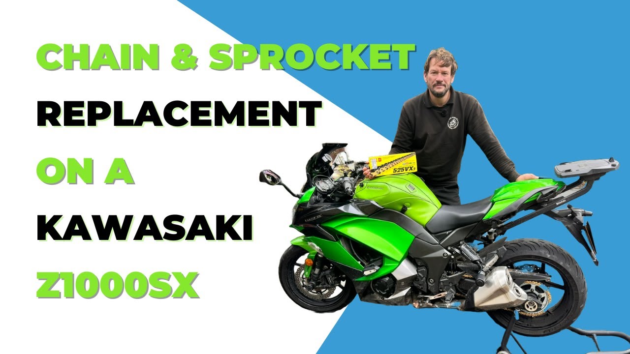 Замена цепи и звездочек на мотоцикле Kawasaki Z1000SX