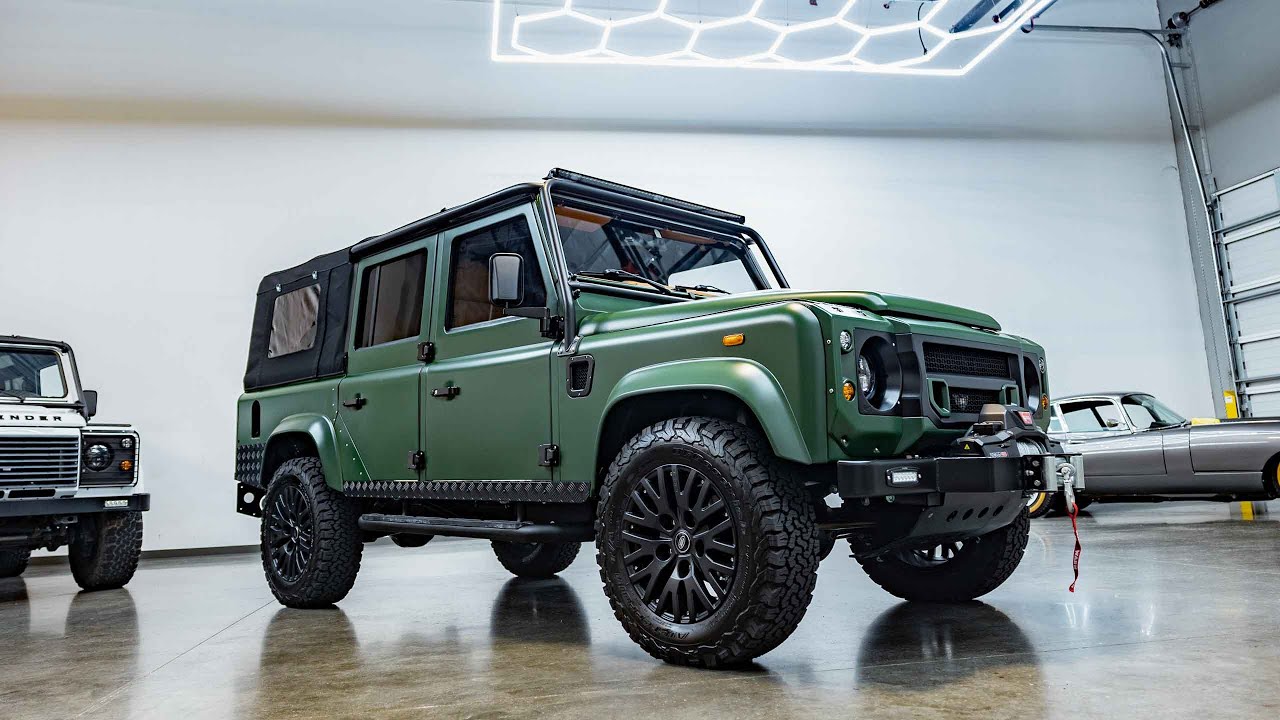 Fully RESTORED Land Rover DEFENDER 110 Soft Top with GM LS3 430 HP V8 ...