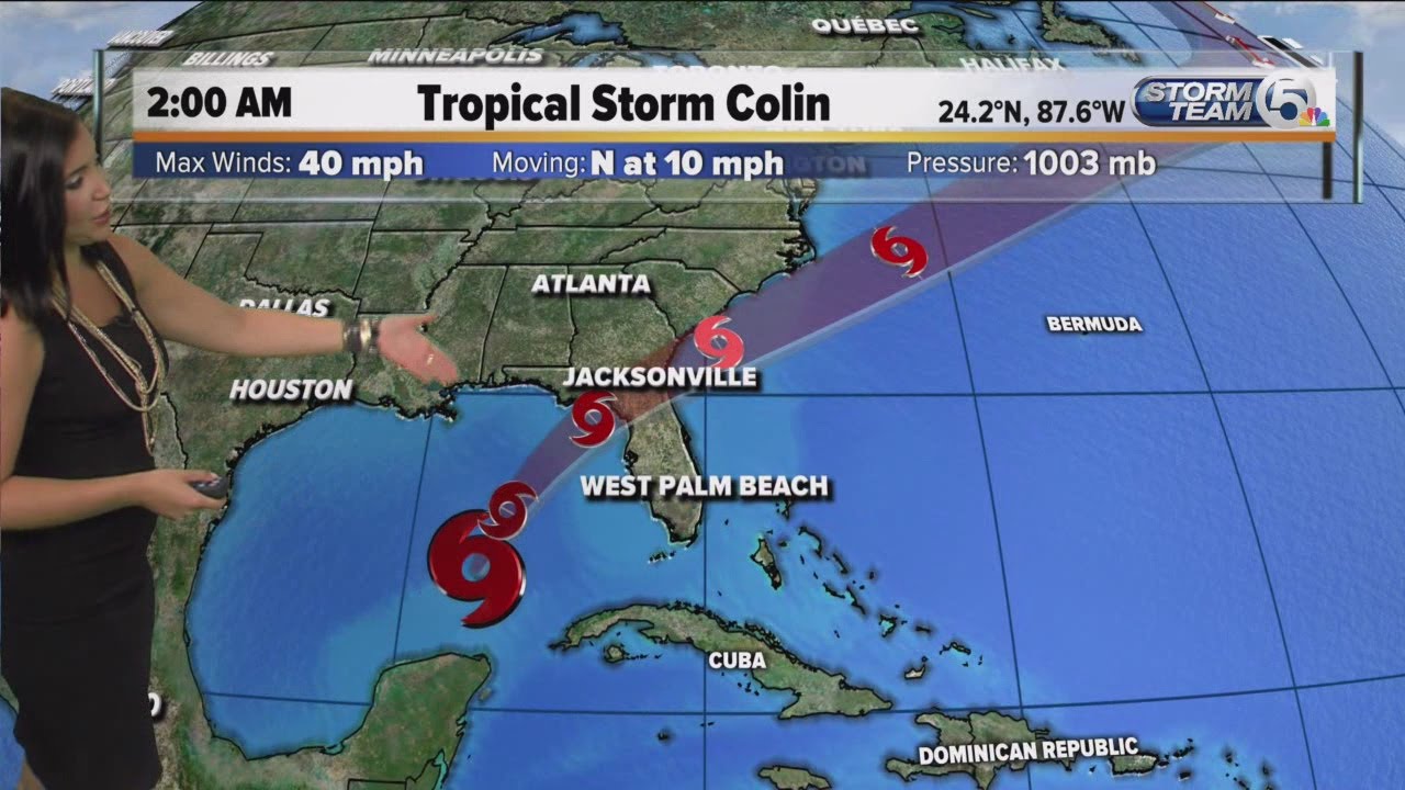 Tropical Storm Colin heads toward Florida's Gulf coast - YouTube