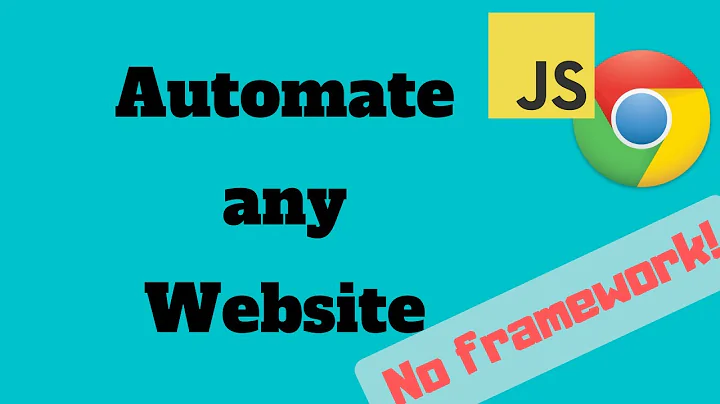 Automate any website No Framework | JavaScript Chrome | QA | Test Automation