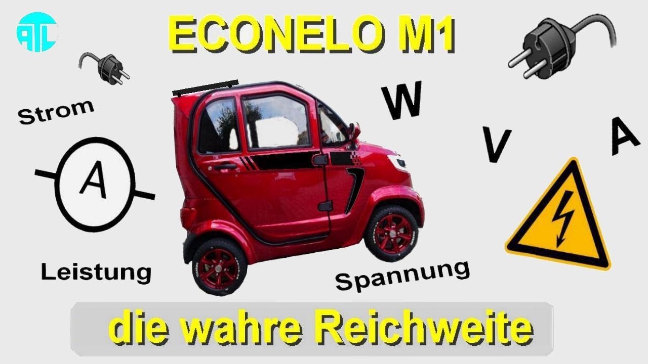 🟡 ECONELO M1 (NELO 4.1) 🚗 🔌 Reichweite, Stromverbrauch