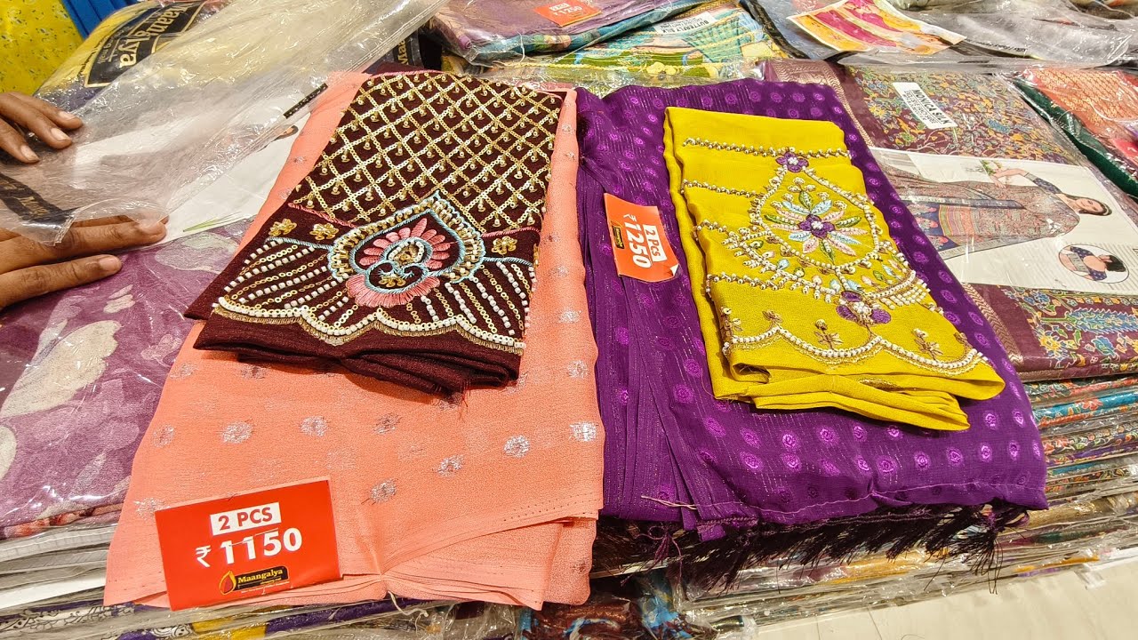 మాంగళ్య షాపింగ్ మాల్ లో అదిరిపోయే ఆఫర్స్ తో సారీస్ కలెక్షన్స్ 👌 mangalya shopping Mall Uppal branch 