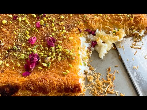 EASY KUNAFA WITH Mozzarella Cheese #kanafeh #knafeh #dessert #bestrecipe #easydessert