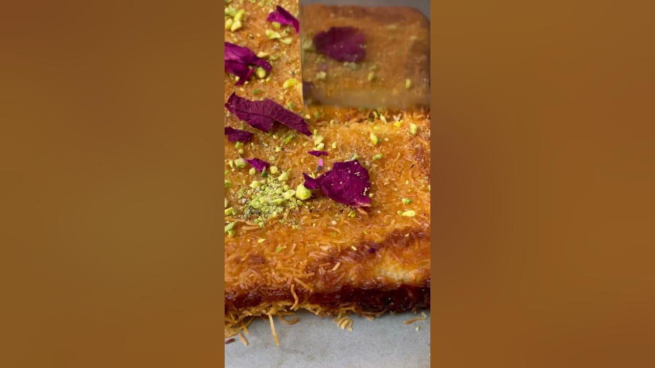 EASY KUNAFA WITH Mozzarella Cheese kanafeh knafeh dessert 