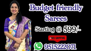 Budget Range Fancy Sarees Free Shipping 9515222071