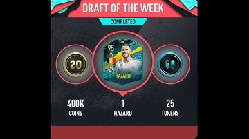 HOW TO GET *FREE* 95 HAZARD IN PACYBITS FUT 20 / DRAFT OF THE WEEK SOLUTION
