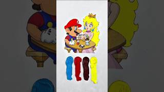 The Super Mario Galaxy &amp; Princess Magic Acrylic Paint Art #supermario #mario #paintart