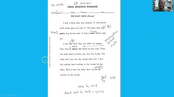 Miscue analysis. Mat RLP