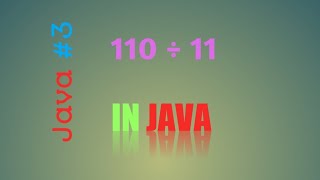 How to Divide two numbers in java|Code Master Coding video|Program in description|Java #3