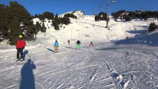 First ski trip to Chamrousse - racing line and an unexpected wipeout!