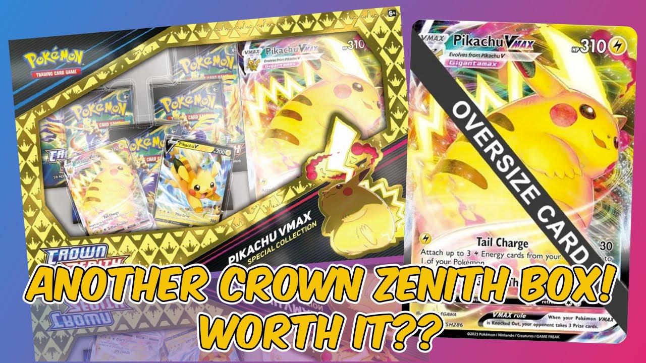 WORTH IT?! | Pikachu Vmax Crown Zenith Collection Box Opening