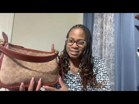 Coach Coated Canvas Signature Cary Shoulder Bag