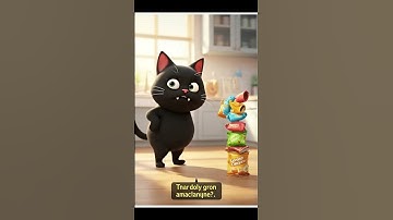 AI Animation | Feline Follies #4: Snack Attack! 💥 | #funnycats #animation #blackcat #chaos