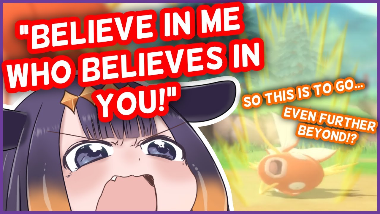 Ina And Her Magikarp Are Fighting For Their Lives In Pokemon Shining Pearl | HololiveEN Clips