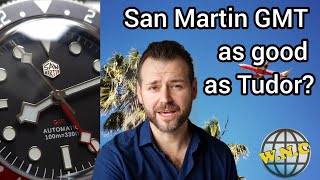 San Martin SN0109-G review. Tudor GMT homage with aluminium bezel. In Aliexpress anniversary sale.