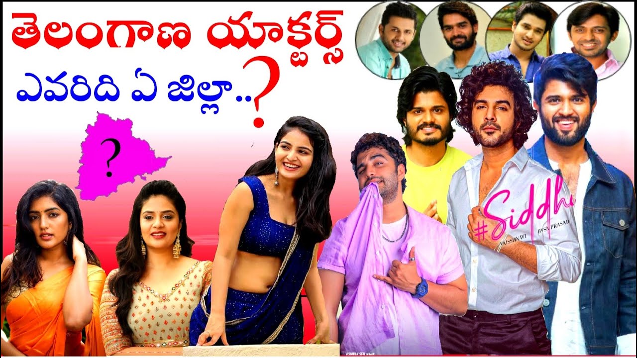 తెలంగాణ యాక్టర్స్ | ఎవరిది ఏ జిల్లా.? | Telangana Hero's, Directors, Heroines | Saikrishna Meesala |